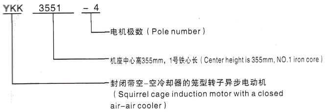 YKK系列(H355-1000)高压岱岳三相异步电机西安泰富西玛电机型号说明